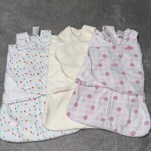 Lot of 3 HALO Micro-Fleece SleepSack Swaddles Size Newborn-3 months